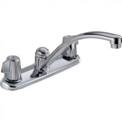 2100LF CLASSIC TWO HANDLE KITCHEN FAUCET LEVER HANDLES CHROME
