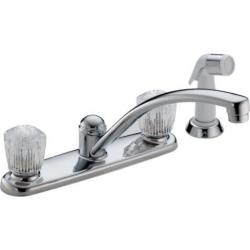 2402LF CLASSIC TWO HANDLE KITCHEN FAUCET WITH SPRAY CHROME