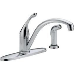 440-DST COLLINS SINGLE HANDLE KITCHEN FAUCET WITH SPRAY CHROME