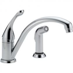 441-DST COLLINS SINGLE HANDLE KITCHEN FAUCET WITH SPRAY CHROME