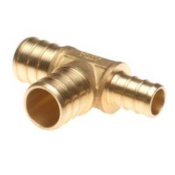 TEE PEX 3/4X3/4X1/2 BRASS NO LEAD